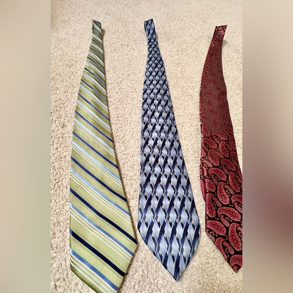 5 Assorted Neckties Croft Barrow Van Heusen Jos A Bank Etc - Picture 2 of 8